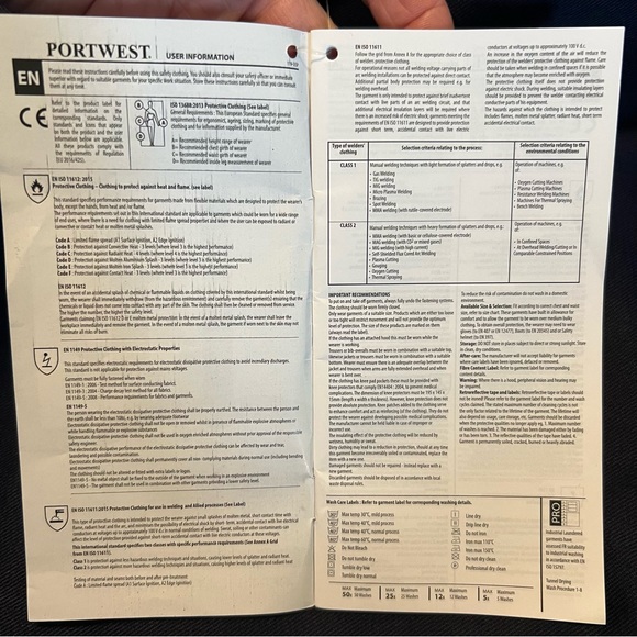 Portwest UFR88, Bizflame 88/12 Flame Resistant Coveralls, XL - Picture 8 of 16